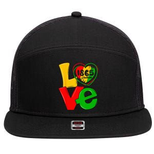 Happy Juneteenth Is My Independence Day Free Black 7 Panel Mesh Trucker Snapback Hat