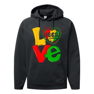 Happy Juneteenth Is My Independence Day Free Black Performance Fleece Hoodie