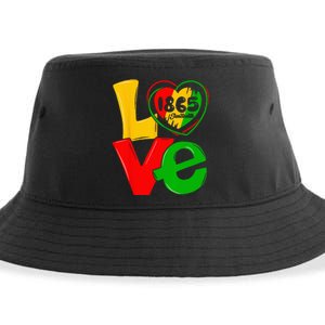 Happy Juneteenth Is My Independence Day Free Black Sustainable Bucket Hat