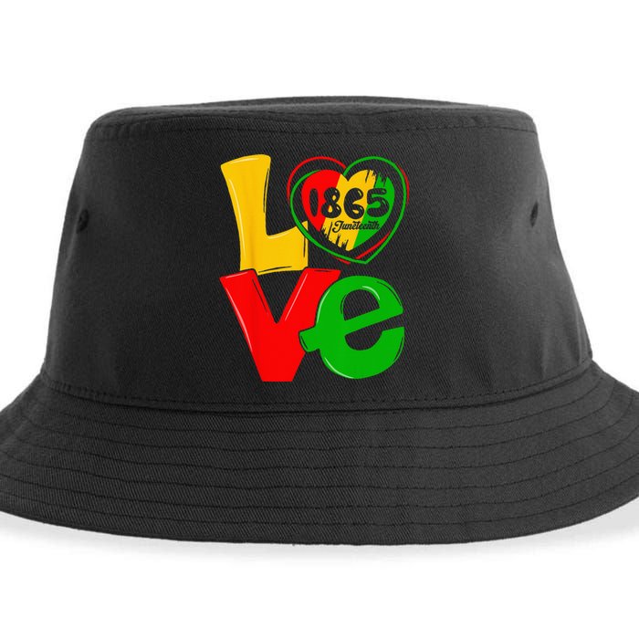 Happy Juneteenth Is My Independence Day Free Black Sustainable Bucket Hat