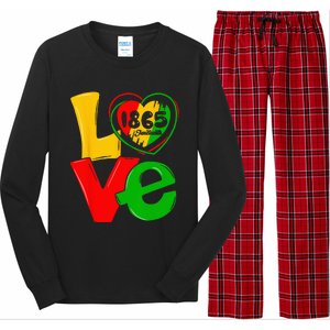 Happy Juneteenth Is My Independence Day Free Black Long Sleeve Pajama Set