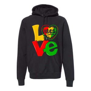 Happy Juneteenth Is My Independence Day Free Black Premium Hoodie