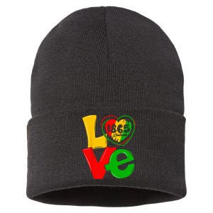 Happy Juneteenth Is My Independence Day Free Black Sustainable Knit Beanie