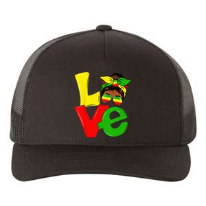 Happy Juneteenth Is My Independence Day Free Black Wo Yupoong Adult 5-Panel Trucker Hat