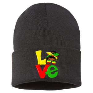 Happy Juneteenth Is My Independence Day Free Black Wo Sustainable Knit Beanie