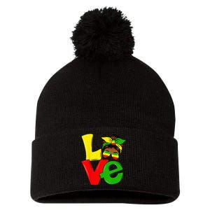 Happy Juneteenth Is My Independence Day Free Black Wo Pom Pom 12in Knit Beanie