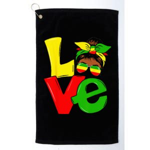 Happy Juneteenth Is My Independence Day Free Black Wo Platinum Collection Golf Towel