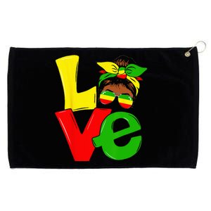 Happy Juneteenth Is My Independence Day Free Black Wo Grommeted Golf Towel