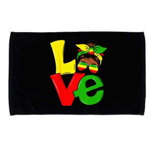 Happy Juneteenth Is My Independence Day Free Black Wo Microfiber Hand Towel