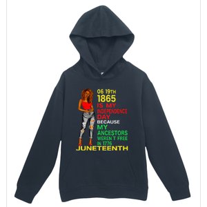 Happy Juneteenth Is My Independence Day Free Black Urban Pullover Hoodie