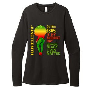 Happy Juneteenth Is My Independence Day Free Black Womens CVC Long Sleeve Shirt