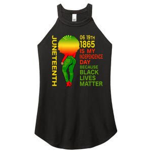 Happy Juneteenth Is My Independence Day Free Black Women's Perfect Tri Rocker Tank