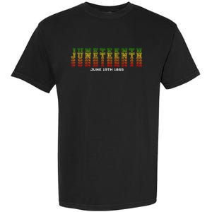 Happy Juneteenth Is My Independence Day Free Ish Black Garment-Dyed Heavyweight T-Shirt