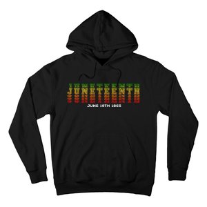 Happy Juneteenth Is My Independence Day Free Ish Black Hoodie