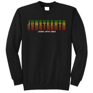 Happy Juneteenth Is My Independence Day Free Ish Black Sweatshirt