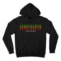 Happy Juneteenth Is My Independence Day Free Ish Black Tall Hoodie