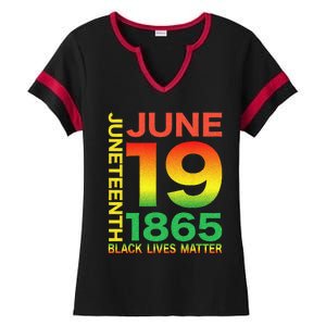 Happy Juneteenth Is My Independence Day Free Ish Black Ladies Halftime Notch Neck Tee