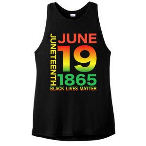 Happy Juneteenth Is My Independence Day Free Ish Black Ladies PosiCharge Tri-Blend Wicking Tank