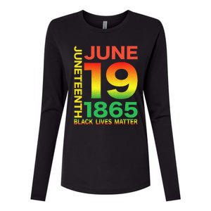 Happy Juneteenth Is My Independence Day Free Ish Black Womens Cotton Relaxed Long Sleeve T-Shirt