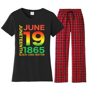 Happy Juneteenth Is My Independence Day Free Ish Black Women's Flannel Pajama Set