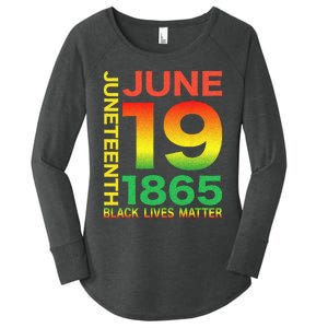 Happy Juneteenth Is My Independence Day Free Ish Black Women's Perfect Tri Tunic Long Sleeve Shirt