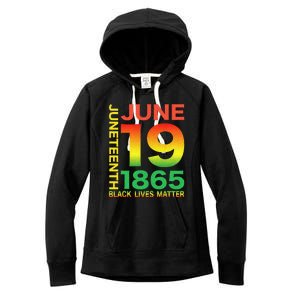 Happy Juneteenth Is My Independence Day Free Ish Black Women's Fleece Hoodie