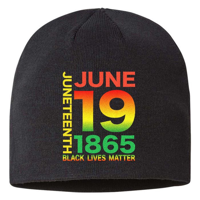 Happy Juneteenth Is My Independence Day Free Ish Black Sustainable Beanie