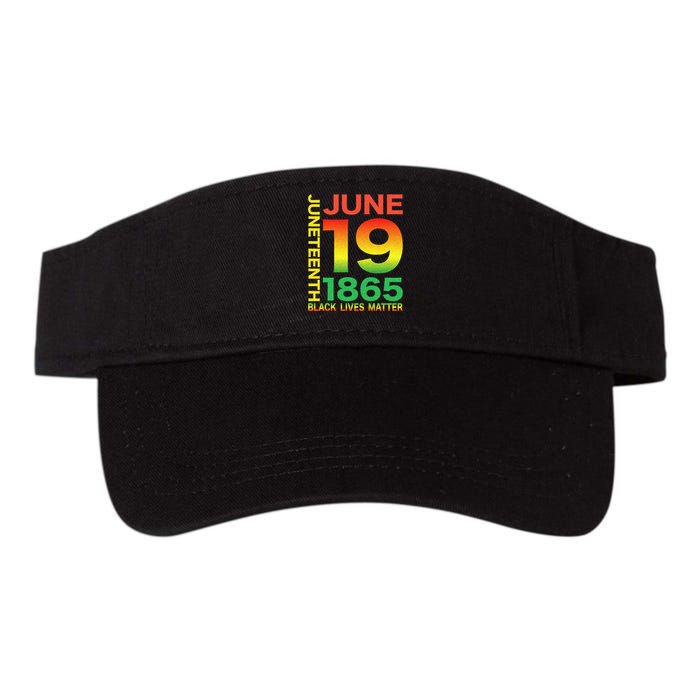 Happy Juneteenth Is My Independence Day Free Ish Black Valucap Bio-Washed Visor