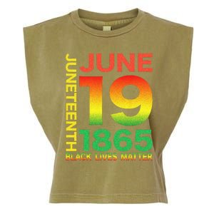 Happy Juneteenth Is My Independence Day Free Ish Black Garment-Dyed Women's Muscle Tee