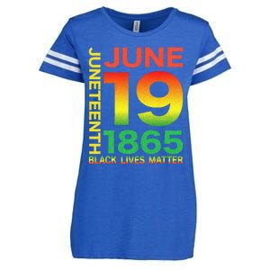 Happy Juneteenth Is My Independence Day Free Ish Black Enza Ladies Jersey Football T-Shirt