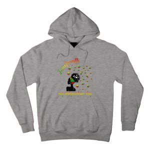 Happy Juneteenth Is My Independence Day Free Black Tall Hoodie