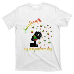 Happy Juneteenth Is My Independence Day Free Black T-Shirt