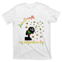 Happy Juneteenth Is My Independence Day Free Black T-Shirt