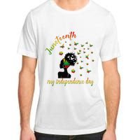 Happy Juneteenth Is My Independence Day Free Black Adult ChromaSoft Performance T-Shirt