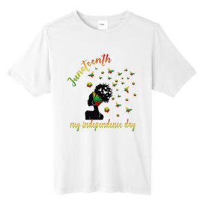 Happy Juneteenth Is My Independence Day Free Black Tall Fusion ChromaSoft Performance T-Shirt