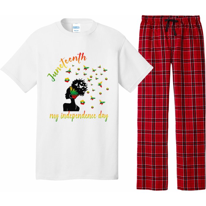 Happy Juneteenth Is My Independence Day Free Black Pajama Set