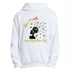 Happy Juneteenth Is My Independence Day Free Black Urban Pullover Hoodie