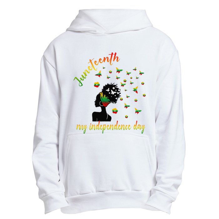 Happy Juneteenth Is My Independence Day Free Black Urban Pullover Hoodie