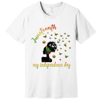 Happy Juneteenth Is My Independence Day Free Black Premium T-Shirt