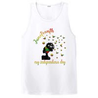 Happy Juneteenth Is My Independence Day Free Black PosiCharge Competitor Tank