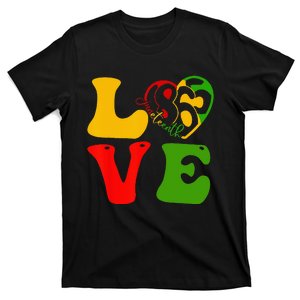 Happy Juneteenth Is My Independence Day Love Black T-Shirt