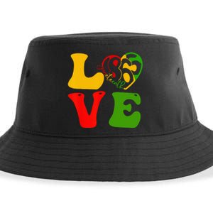 Happy Juneteenth Is My Independence Day Love Black Sustainable Bucket Hat