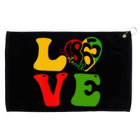 Happy Juneteenth Is My Independence Day Love Black Grommeted Golf Towel