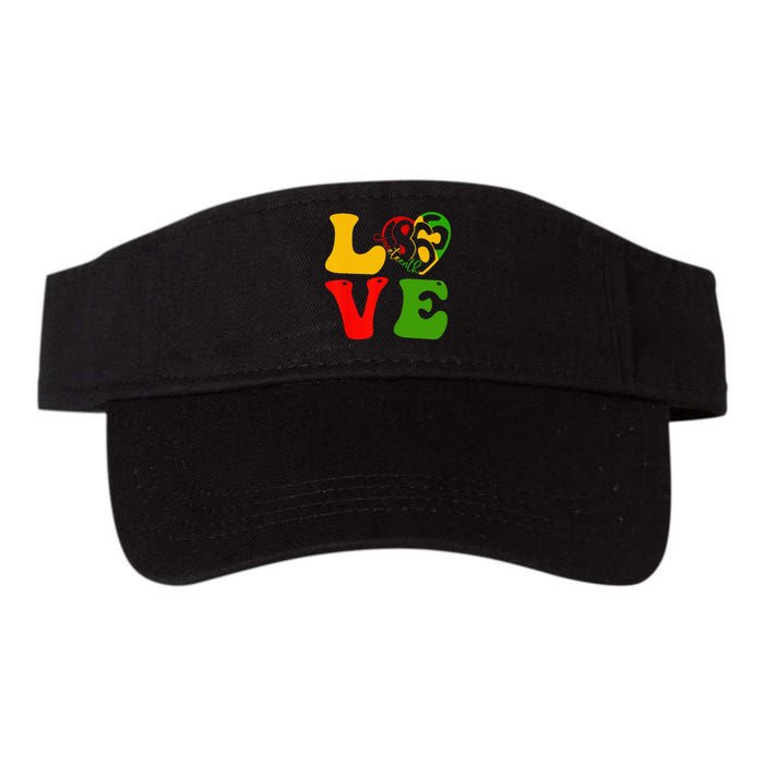 Happy Juneteenth Is My Independence Day Love Black Valucap Bio-Washed Visor