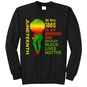 Happy Juneteenth Is My Independence Day Free Black  Sweatshirt