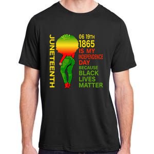 Happy Juneteenth Is My Independence Day Free Black  Adult ChromaSoft Performance T-Shirt