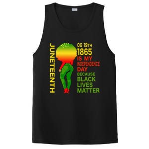 Happy Juneteenth Is My Independence Day Free Black  PosiCharge Competitor Tank