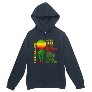 Happy Juneteenth Is My Independence Day Free Black  Urban Pullover Hoodie