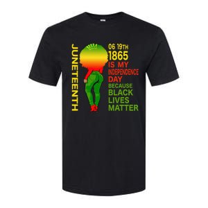 Happy Juneteenth Is My Independence Day Free Black  Softstyle CVC T-Shirt