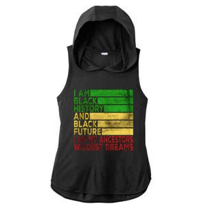 Happy Juneteenth Is My Independence Day Black Wo Ladies PosiCharge Tri-Blend Wicking Draft Hoodie Tank